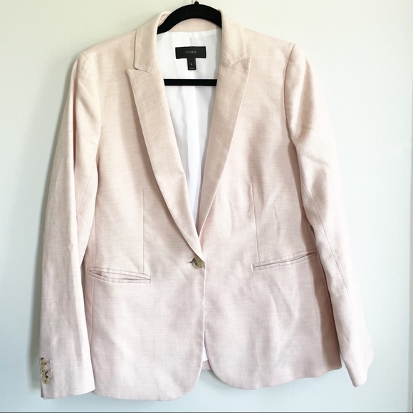 J. Crew Jackets & Blazers - J. Crew Light Pink Blazer Size 8
